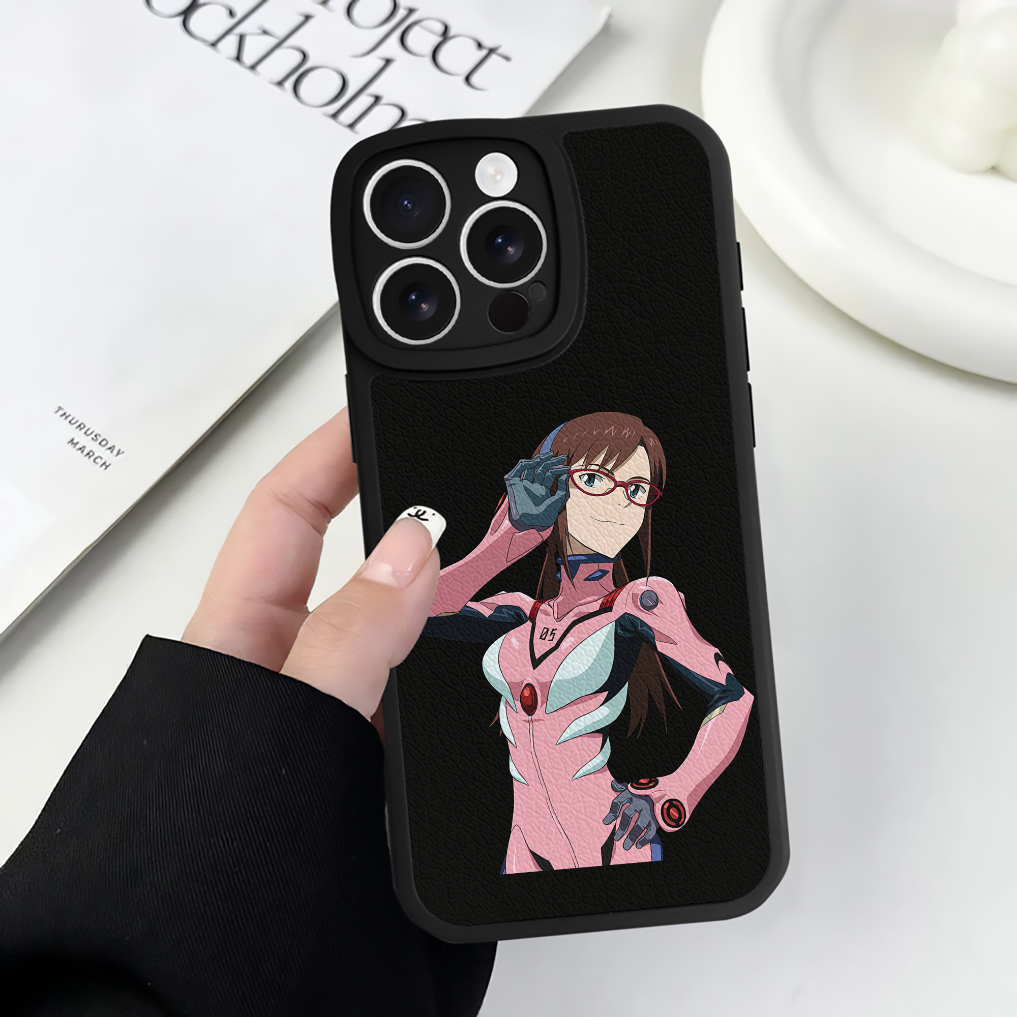 （画像用） EVA 新世紀エヴァンゲリオン 【iPhone 16シリーズ対応】シリコンスマホケース（レザー調） 材質：シリコン
